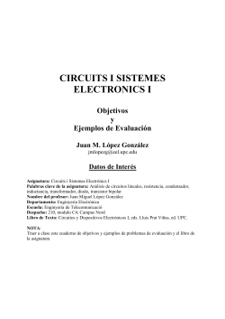 Contenidos de CISE I en PDF - Departament d`Enginyeria ElectrÃ²nica