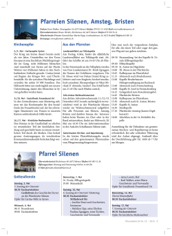 Pfarreiblatt 10/2015 - Pfarreien Amsteg-Bristen
