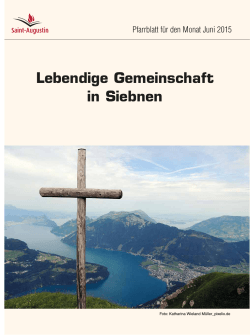 Juni 2015 - Pfarrei Siebnen