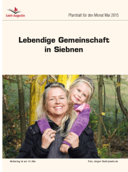 Mai 2015 - Pfarrei Siebnen