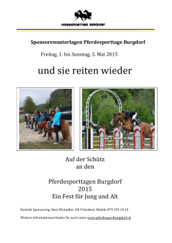 und sie reiten wieder - Pferdesporttage in Burgdorf