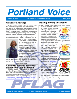 April 2015 PFLAG News - PFLAG Portland, Oregon
