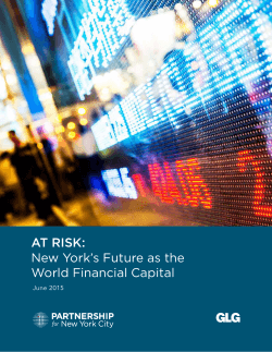 New York`s Future Status as a World Financial Capital May 2015 AT