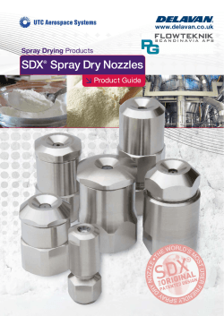 SDXÂ® Spray Dry Nozzles