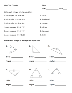 Intro to Triangles Homework