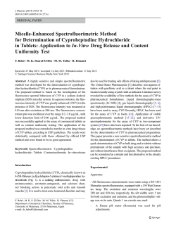 Micelle-Enhanced Spectrofluorimetric Method for Determination of