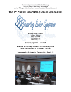 Schwarting Senior Symposium Brochure