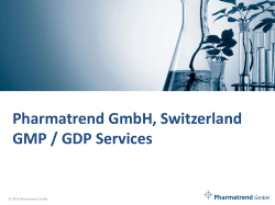 Pharmatrend GmbH Services Overview