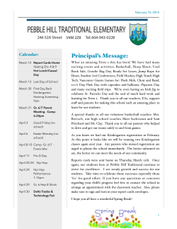 March Newsletter 2015 copy - Pebble Hill Elementary School