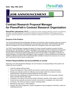 Contract Research Proposal Manager PDF