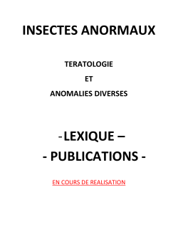 lexique â - publications