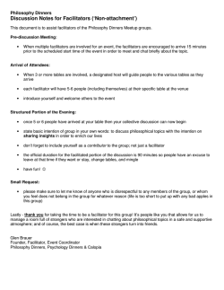 facilitator notes - PhilosophyDinners.org