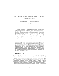 Team Reasoning and a Rank-Based Function of - PhilSci