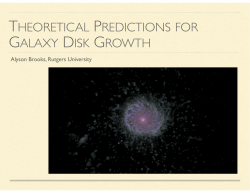 theoretical predictions for galaxy disk growth