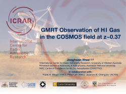 GMRT Observation of HI Gas in the COSMOS field at z~0.37