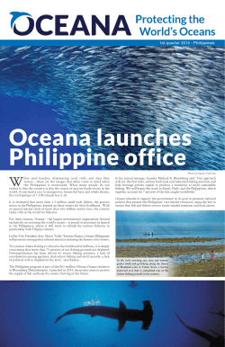 Oceana Launches Philippine Office