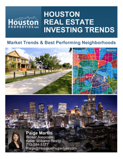 HOUSTON REAL ESTATE INVESTING TRENDS