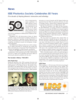 News IEEE Photonics Society Celebrates 50 Years