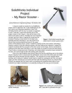 SolidWorks Individual Project - My Razor Scooter -
