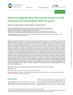 Selective logging: does the imprint remain on tree structure and