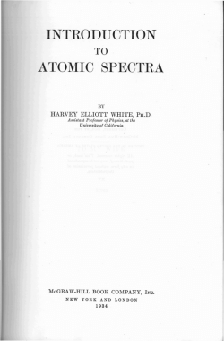introduction atomic spectra - University of California, Berkeley