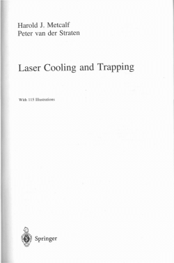 Laser Cooling and Trapping Ch. 11.4 Magneto