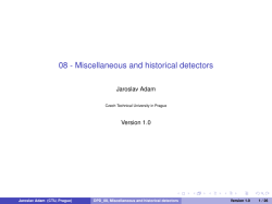 08 - Miscellaneous and historical detectors