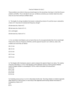 Practice Problems for Quiz 2 These problems are similar to those