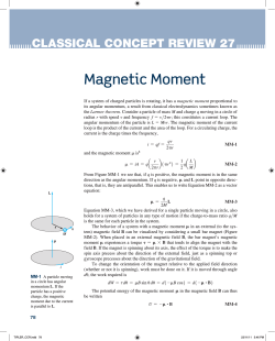 Magnetic Moment - UCSD Department of Physics