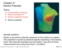 Chapter 21 Electric Potential