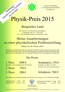 SchÃ¼ler-Info Physikpreis 2015 d.indd