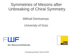 Symmetries of Mesons after Unbreaking of Chiral Symmetry