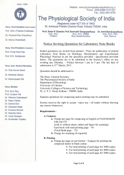 Notice Inviting Quotation for Laboratory Note Books