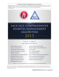 aace/ace comprehensive diabetes management algorithm