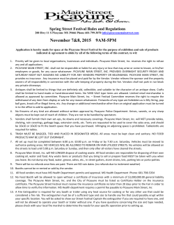 Fall 2015 Rules and Regulations