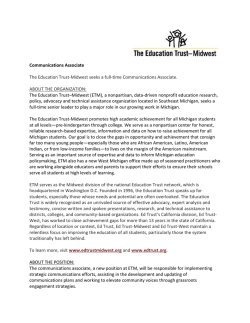 Communications Associate The Education Trust