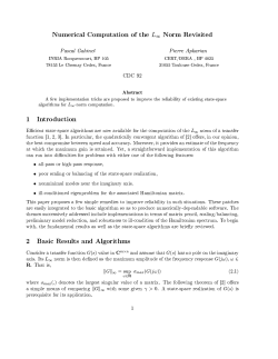 infty$ Norm Revisited - Pierre Apkarian
