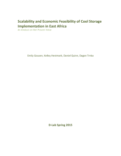 Scalability)and)Economic)Feasibility)of)Cool)Storage