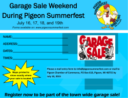Garage Sale Flyer & Entry Form
