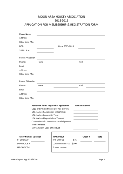 MAHA Tryout Packet