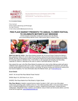 pike place market presents 7th annual flower festival to celebrate