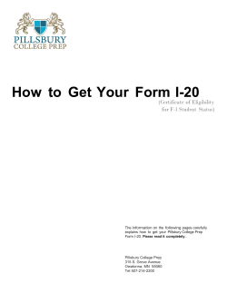 How to Get Your Form I-20