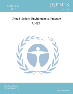 United Nations Environmental Program UNEP