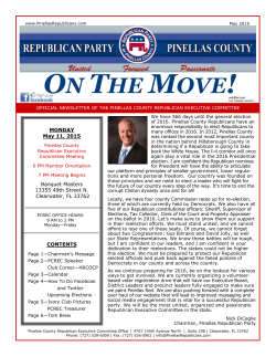 ON THE MOVE! - Pinellas County Republicans