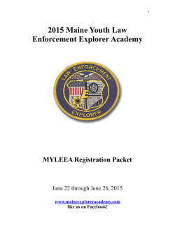 Maine Youth Law Enforcement Academy