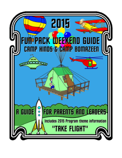 Fun Pack Weekend Leader`s Guide