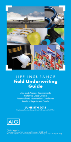 Field Underwriting Guide