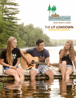The LIT Lowdown - Ontario Pioneer Camp