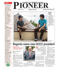 Regents name new OCCC president - Pioneer