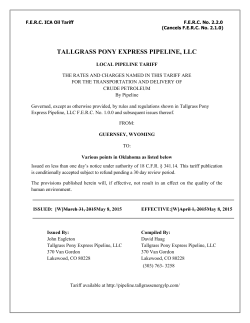 TALLGRASS PONY EXPRESS PIPELINE, LLC